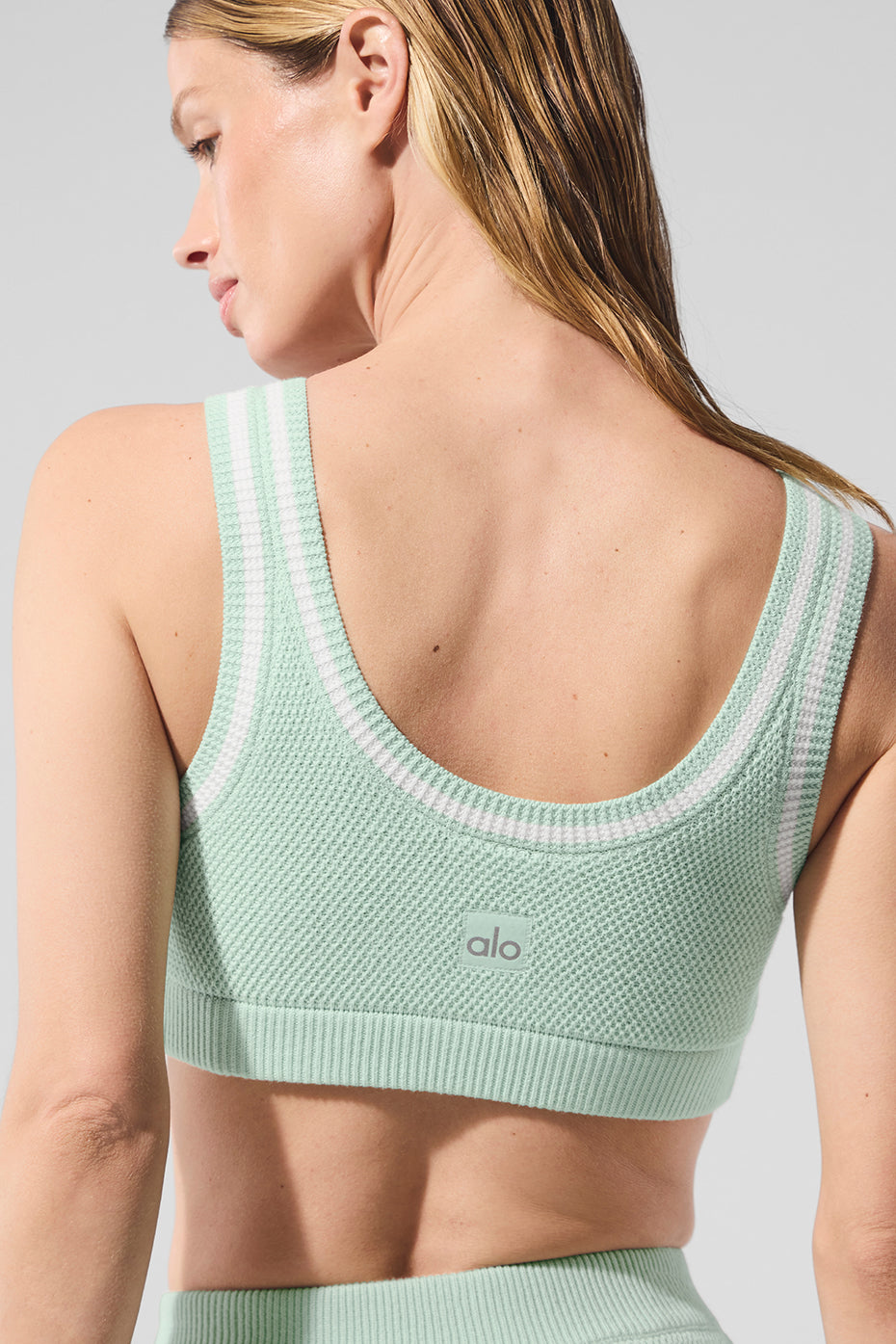 Alo Yoga Women'S Tennis Club Sweater Knit Bra