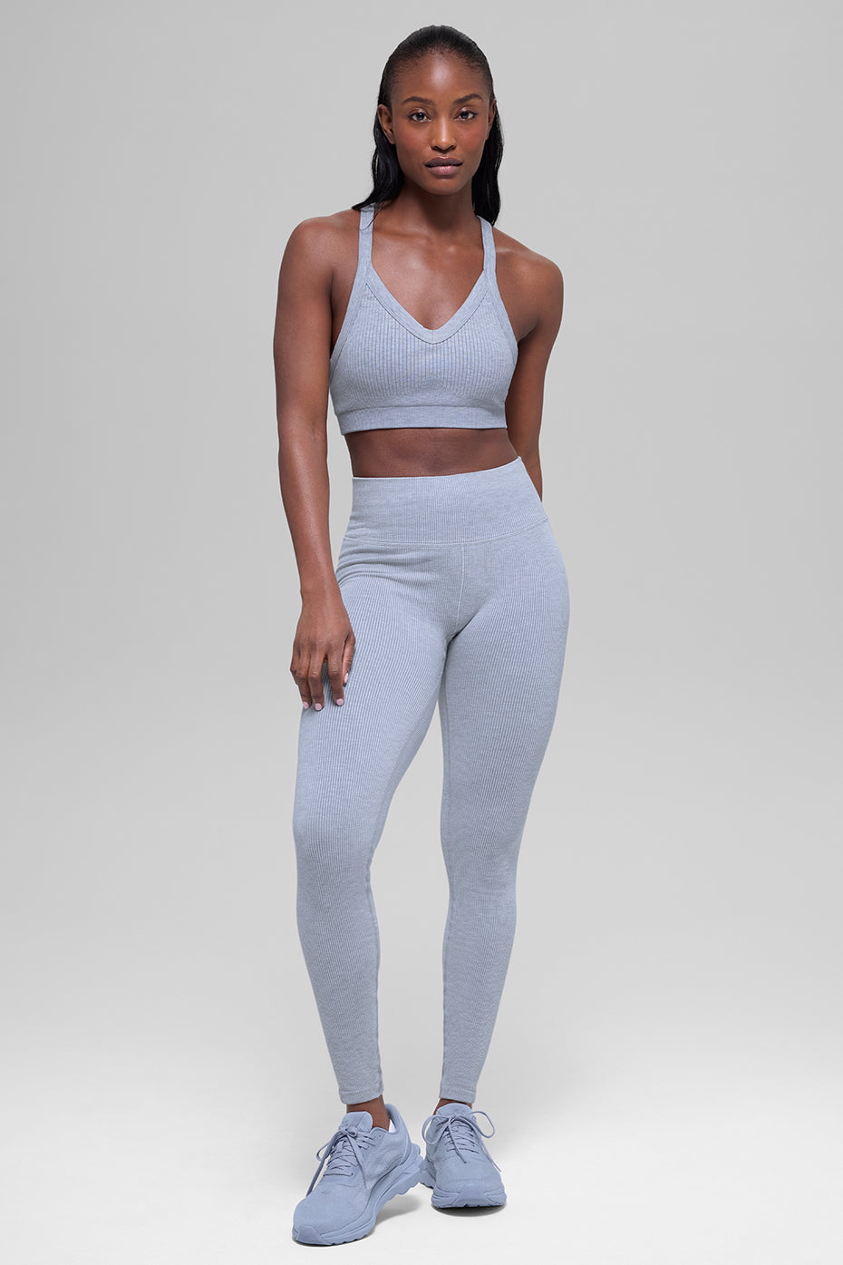 Alo Yoga Women'S Seamless Two Tone Rib Bra