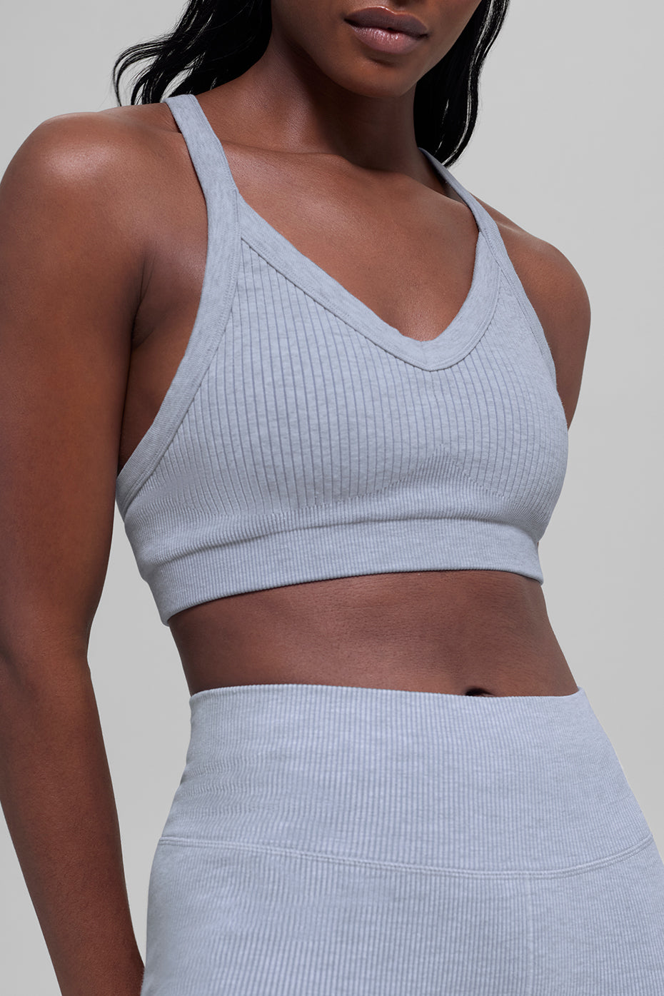 Alo Yoga Women'S Seamless Two Tone Rib Bra