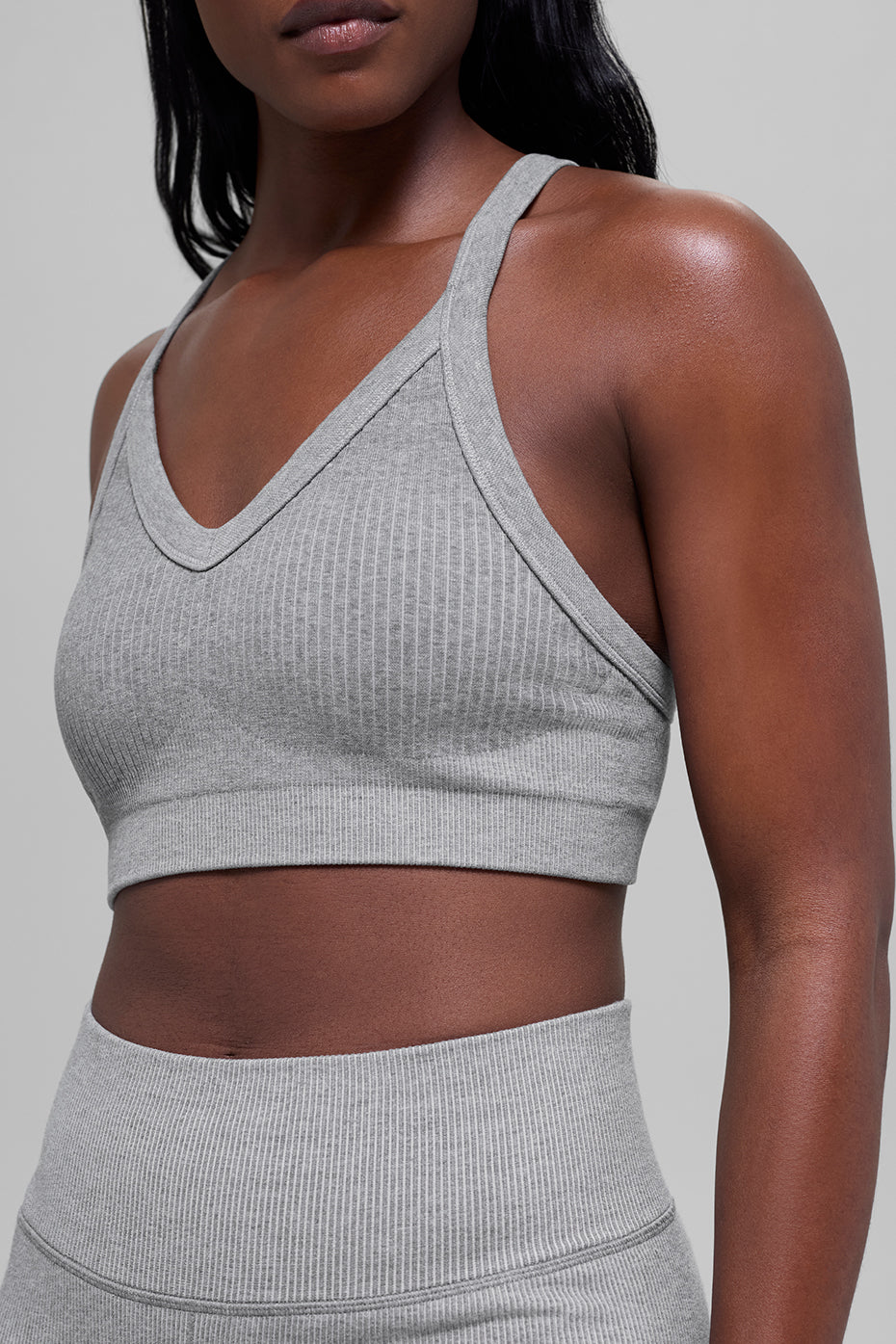 Alo Yoga Women'S Seamless Two Tone Rib Bra