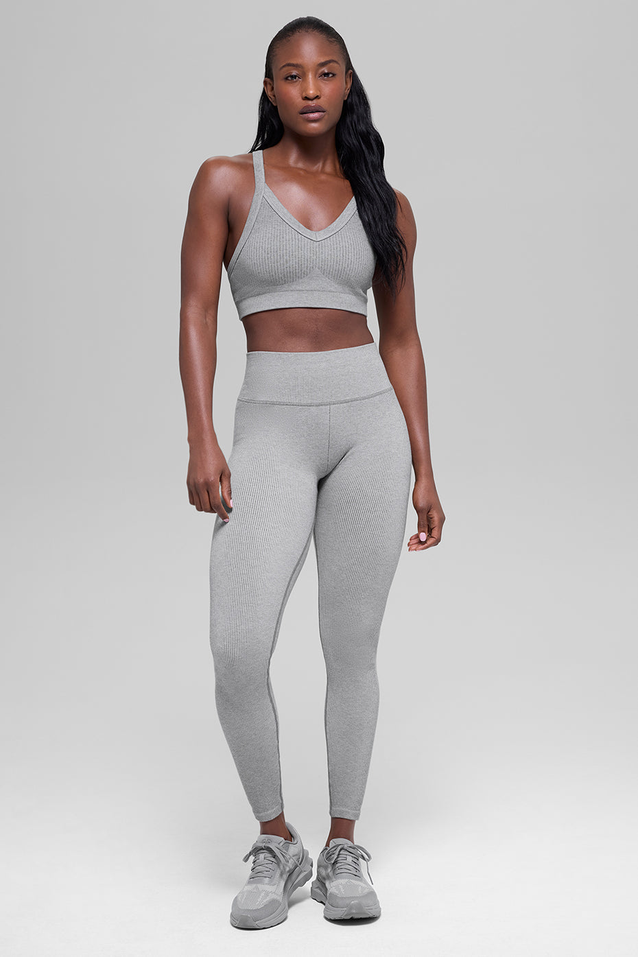 Alo Yoga Women'S Seamless Two Tone Rib Bra