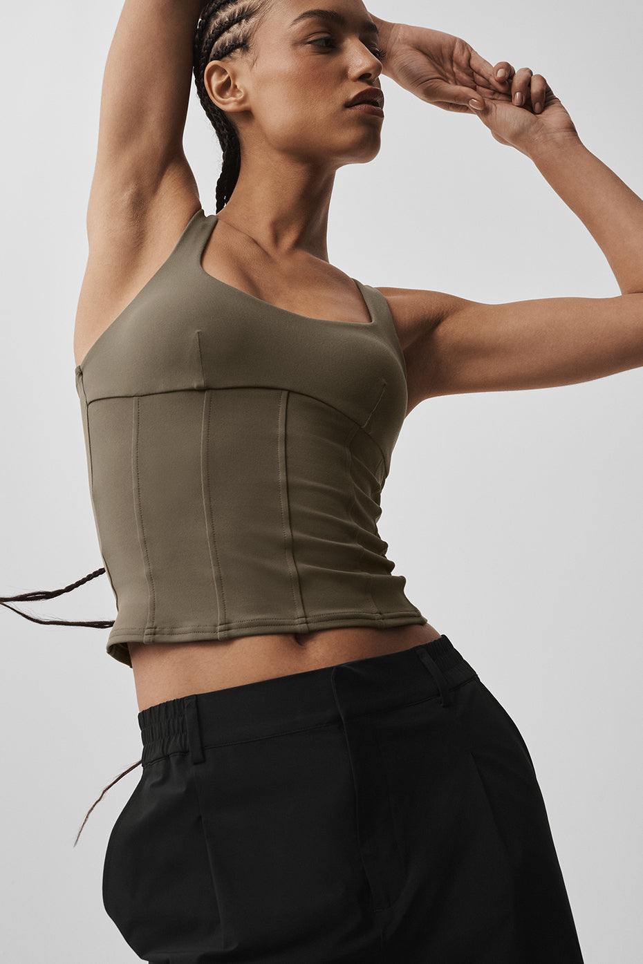 Alo Yoga Women'S Airbrush Sparks Fly Corset Tank