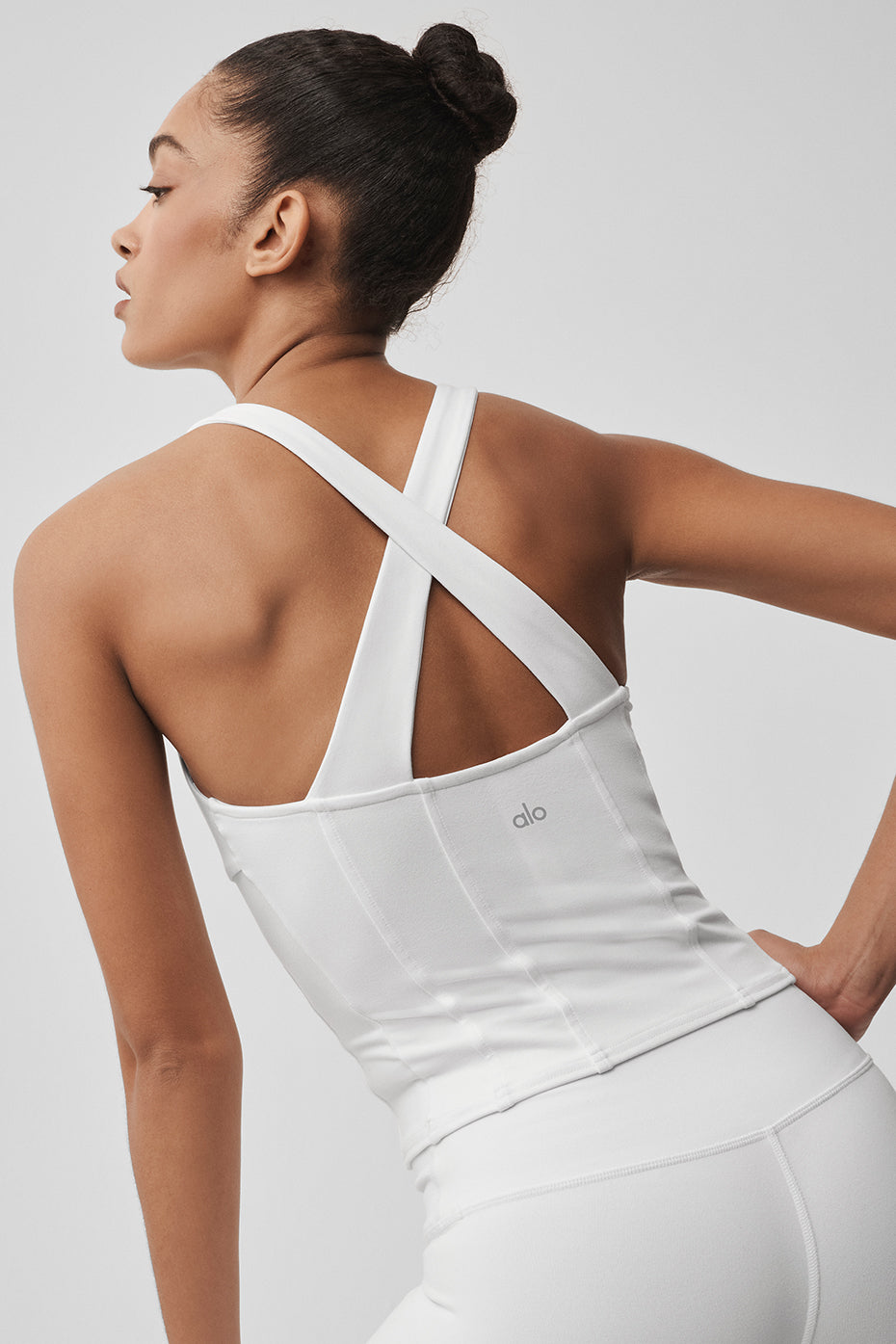 Alo Yoga Women'S Airbrush Sparks Fly Corset Tank