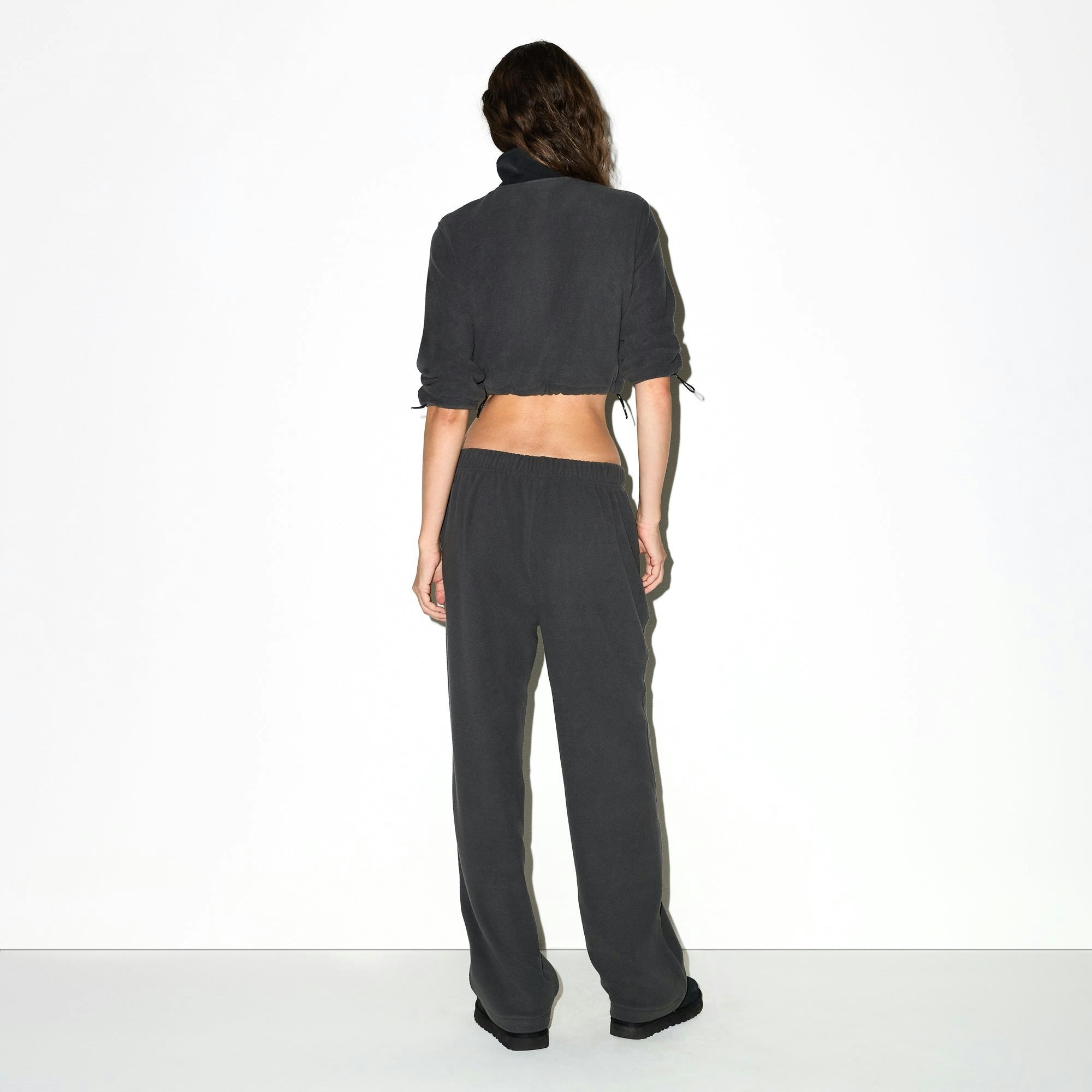 Skims Outdoor Fleece Straight Leg Pant Ash