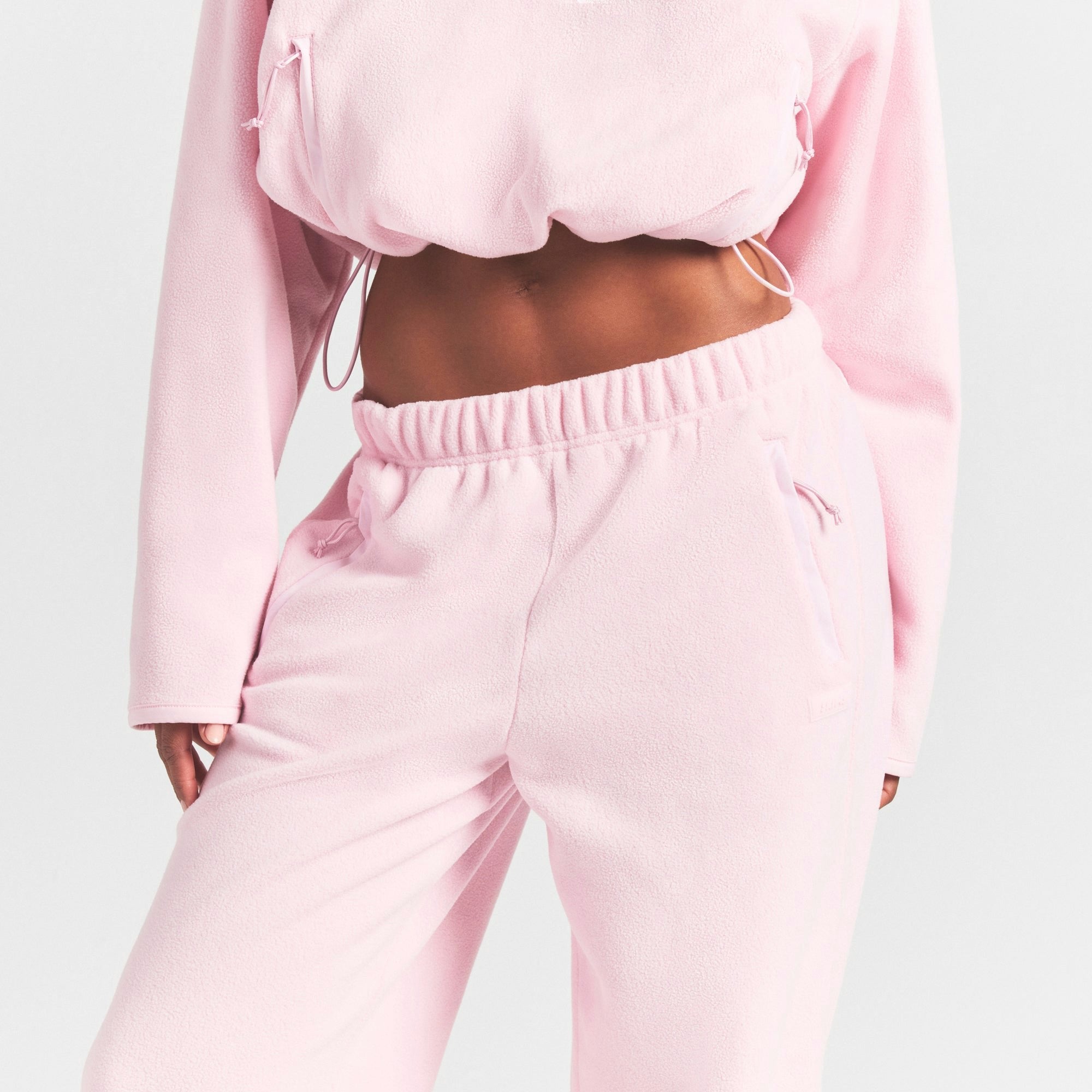 Skims Outdoor Fleece Straight Leg Pant Cherry Blossom