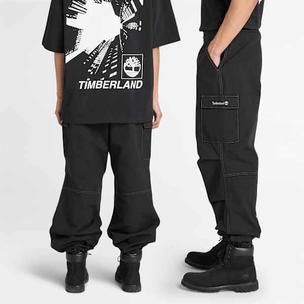 Timberland Washed Duck Canvas Cargo Pant Black