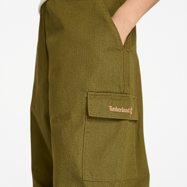 Timberland Washed Duck Canvas Cargo Pant Dark Olive