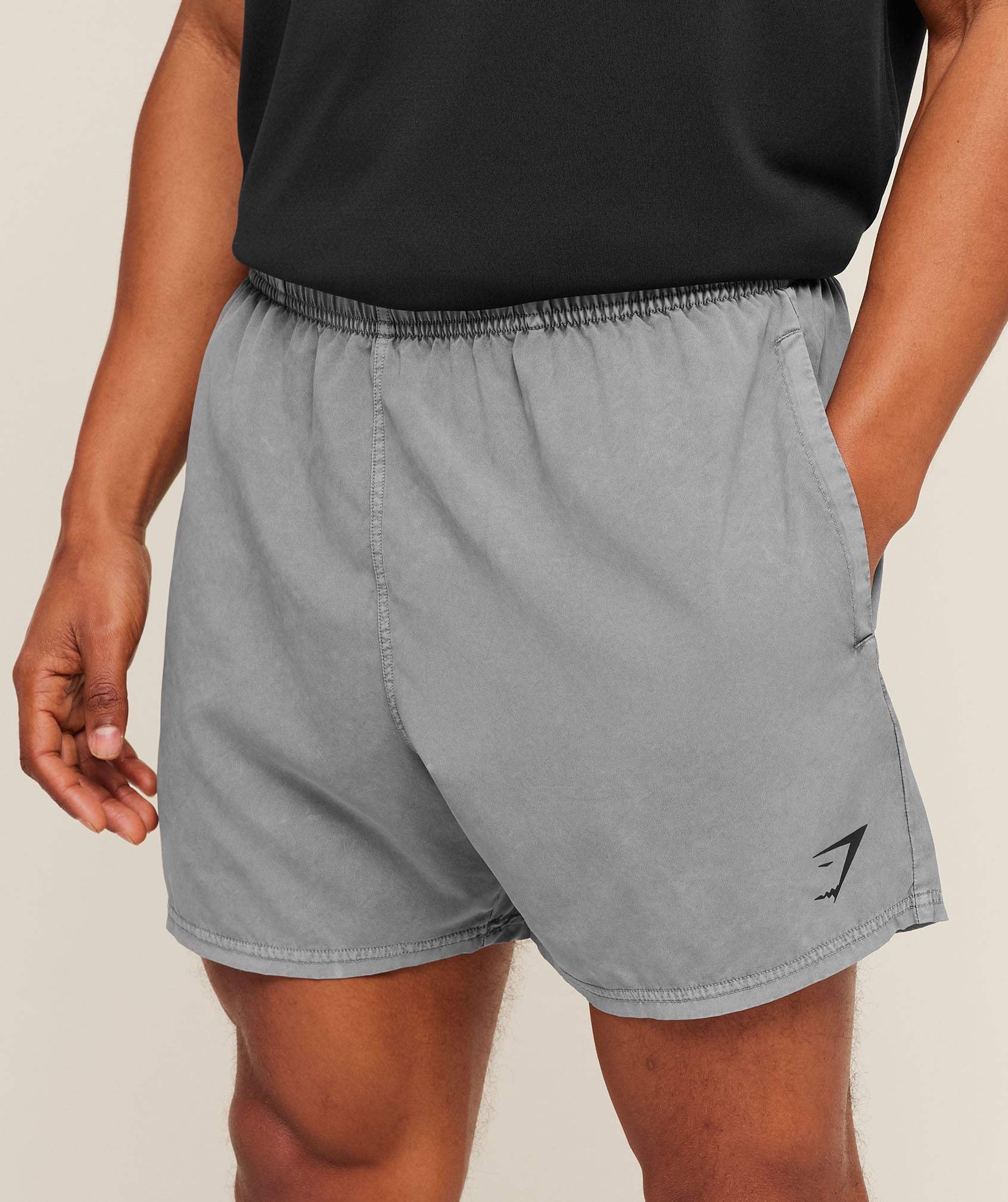 Gymshark Washed Pastels Shorts Black