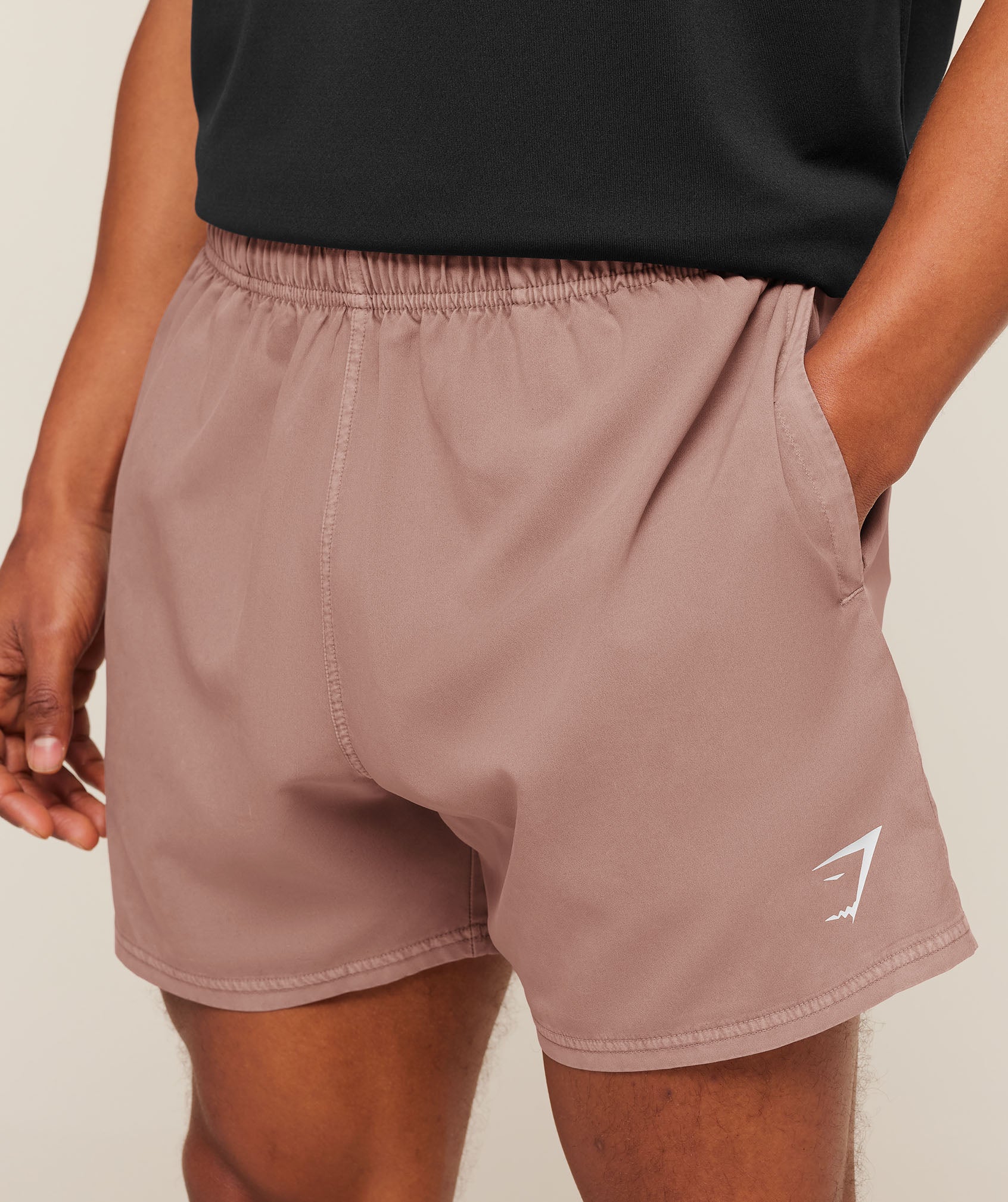 Gymshark Washed Pastels Shorts Taupe Brown