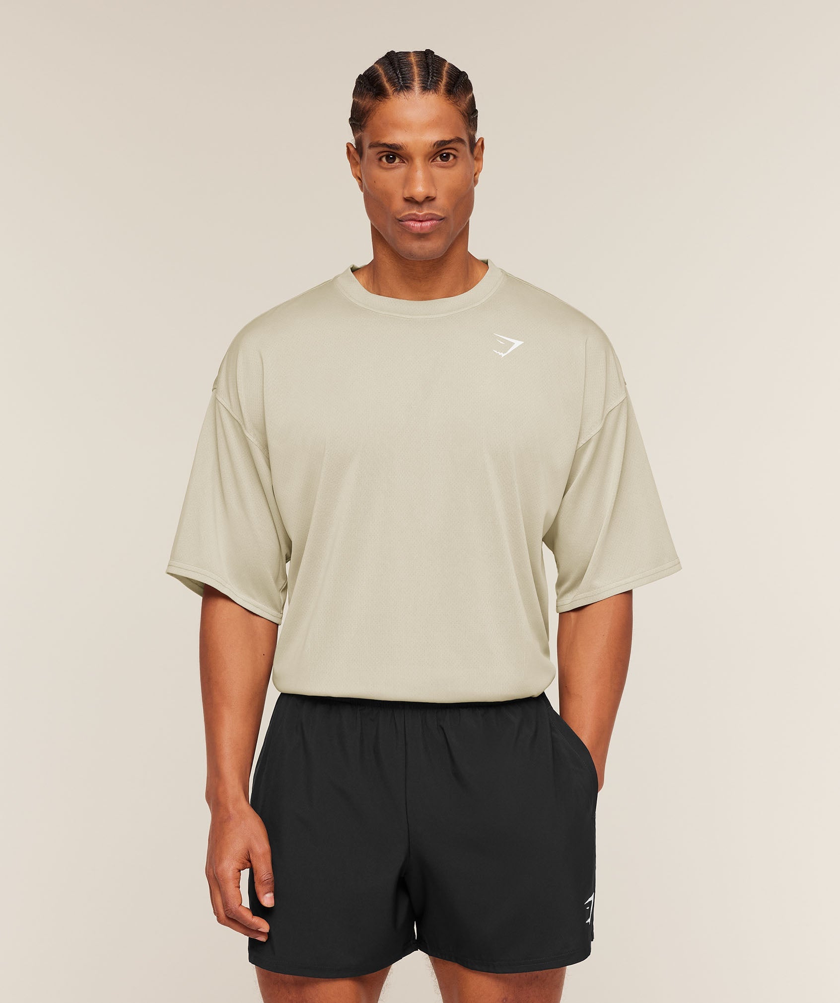 Gymshark Washed Pastels T-Shirt Pebble Grey