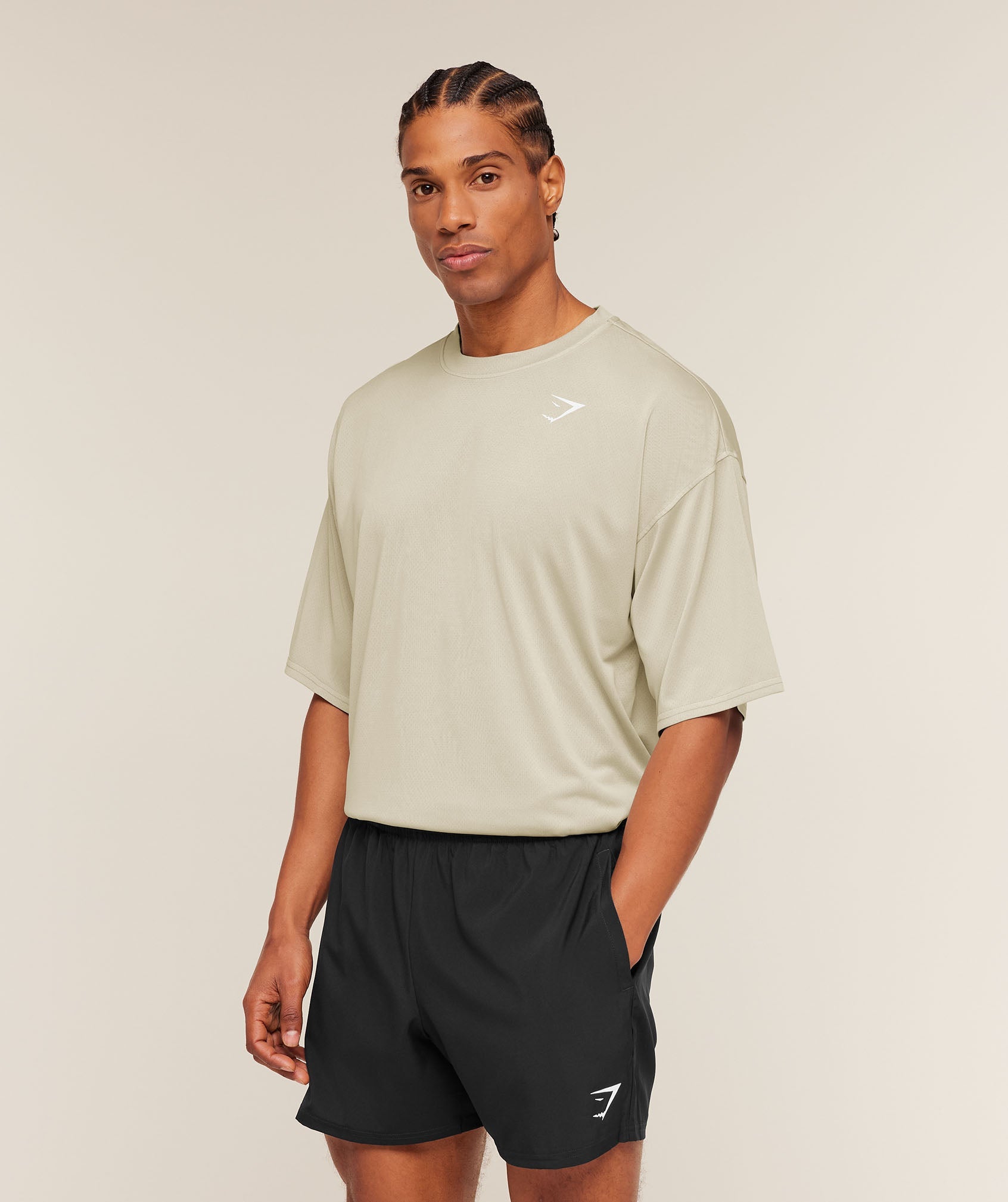 Gymshark Washed Pastels T-Shirt Pebble Grey