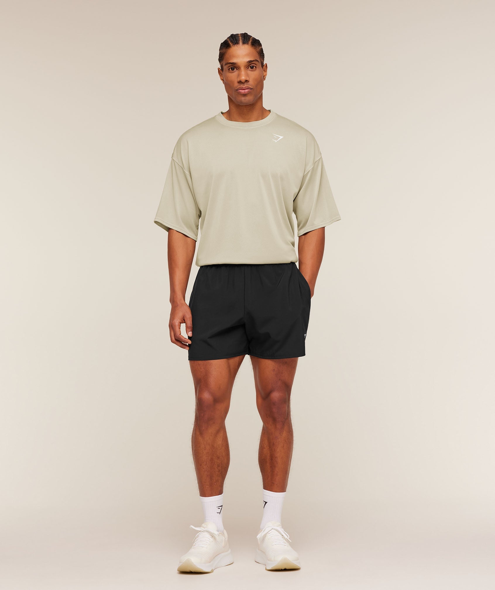 Gymshark Washed Pastels T-Shirt Pebble Grey