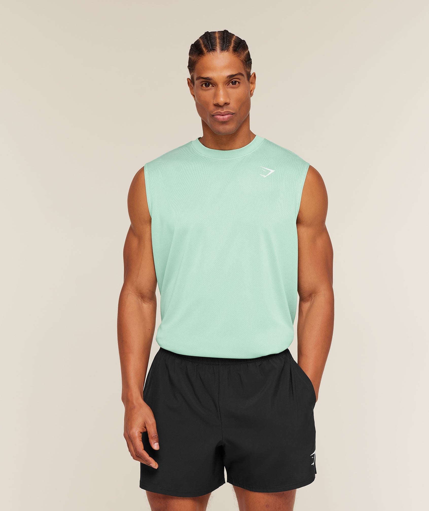 Gymshark Washed Pastels Tank Pop Turquoise