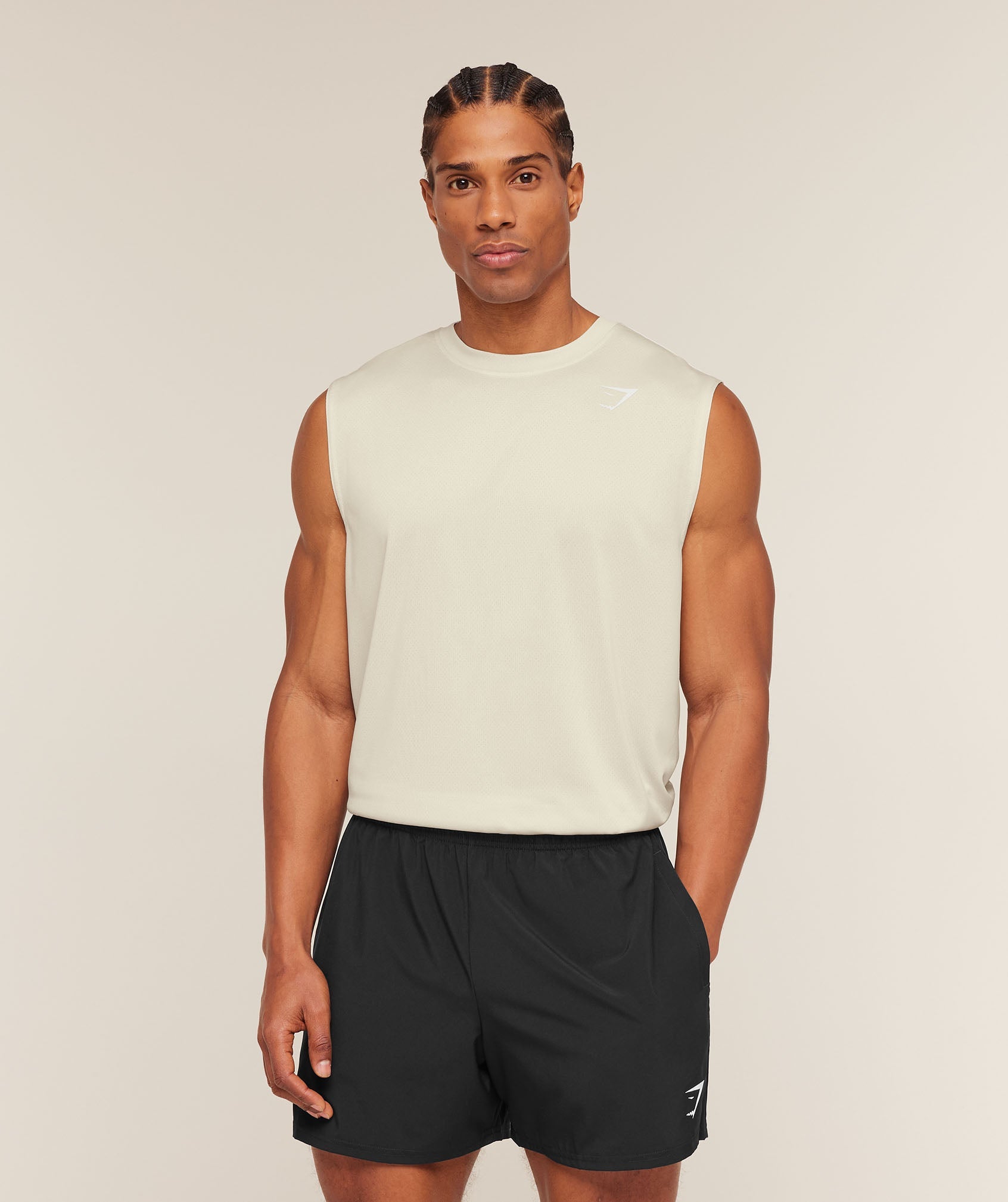 Gymshark Washed Pastels Tank Soft White