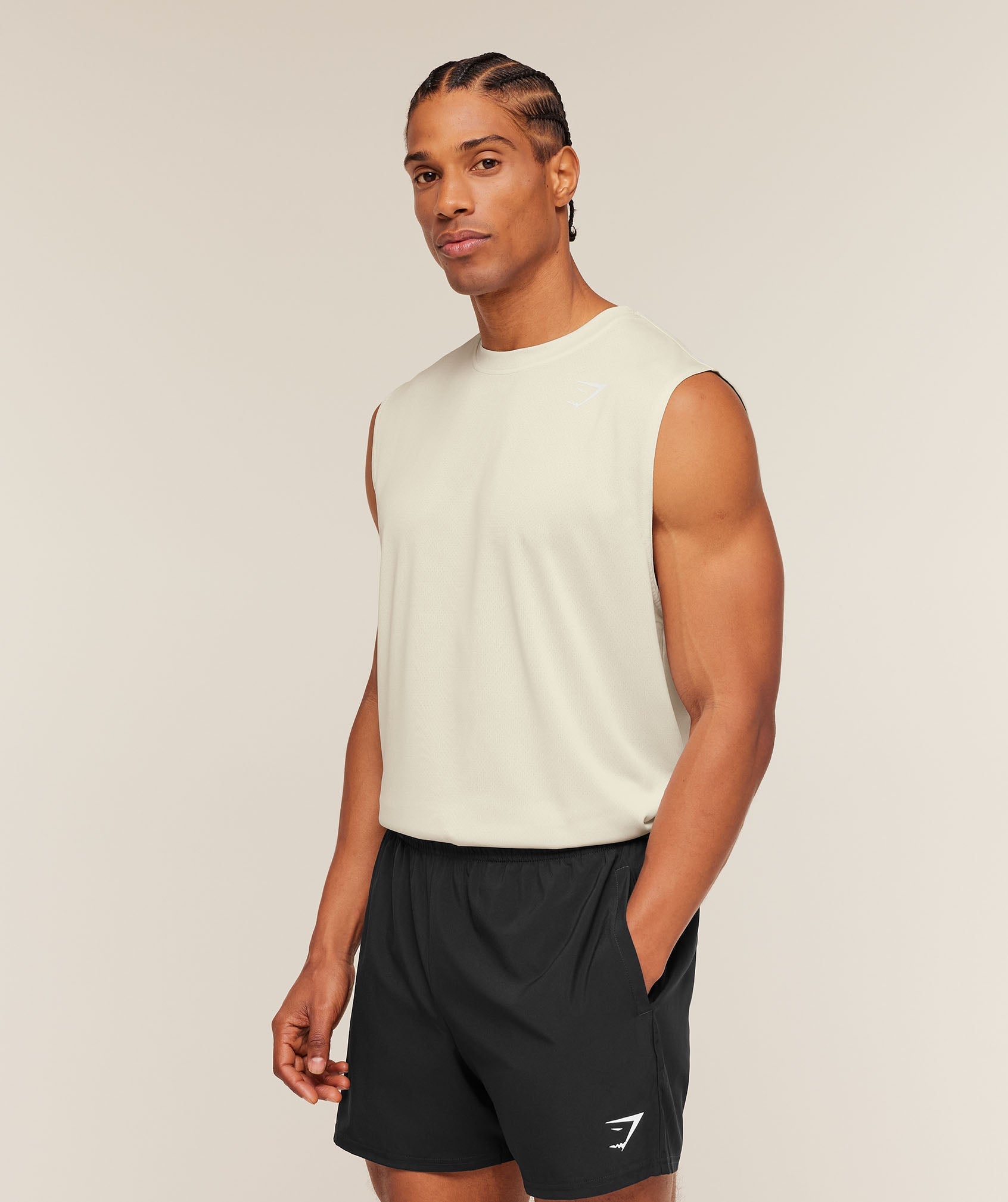 Gymshark Washed Pastels Tank Soft White