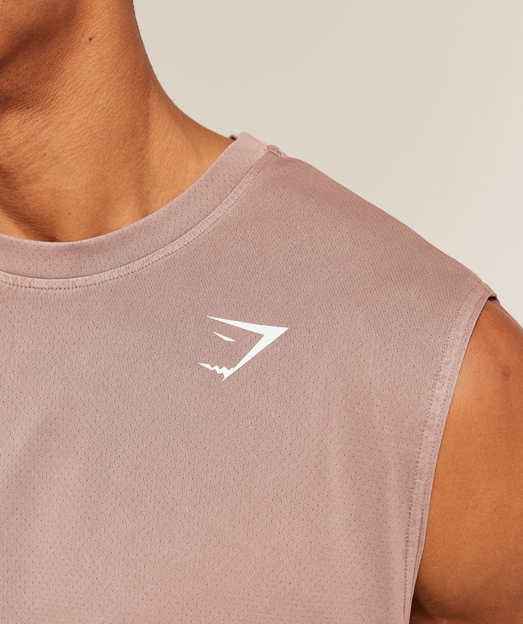 Gymshark Washed Pastels Tank Taupe Brown