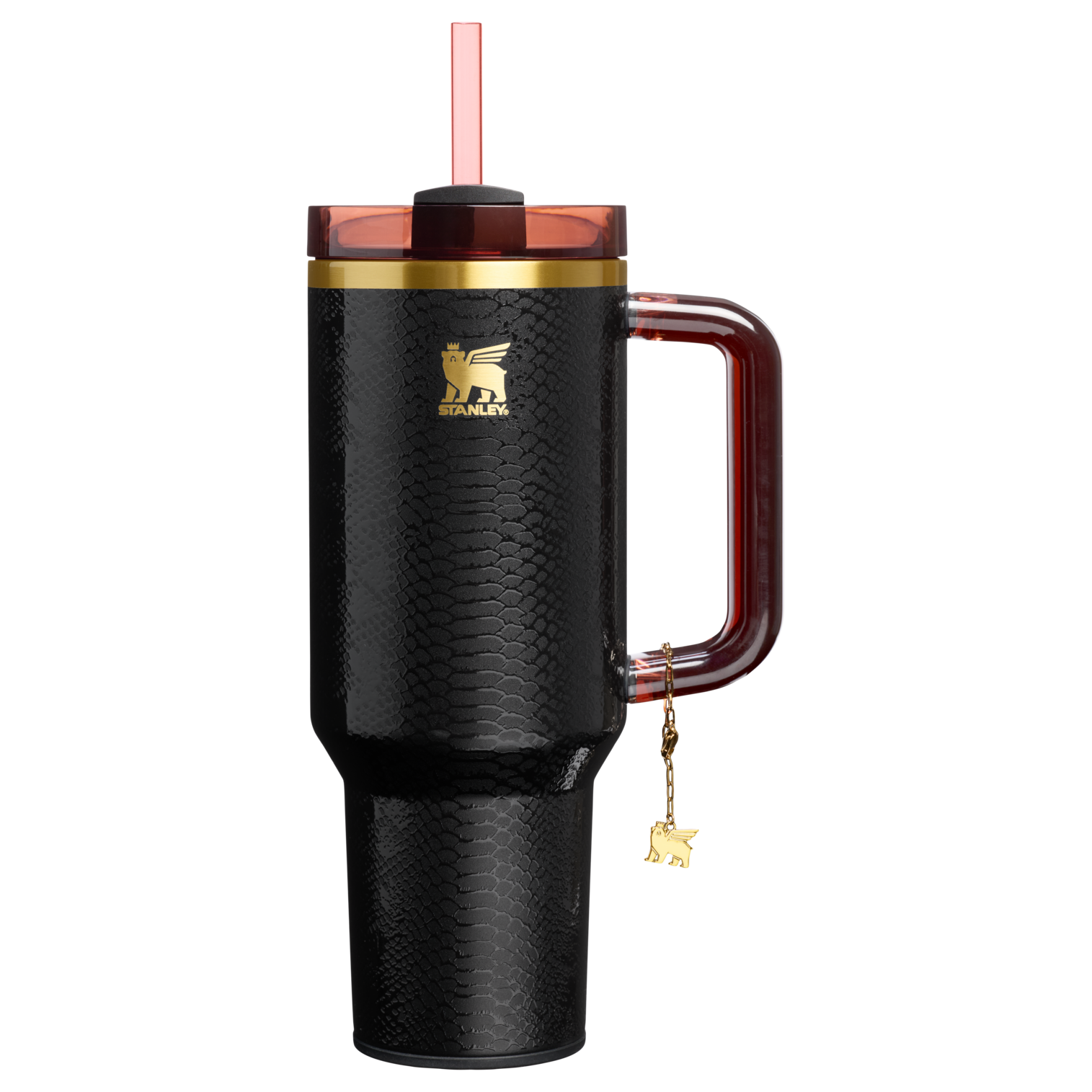 Stanley The Quencher Luxe H2.0 Flowstate Tumbler | 40 OZ Black Snakeskin Black Snakeskin Black Snakeskin