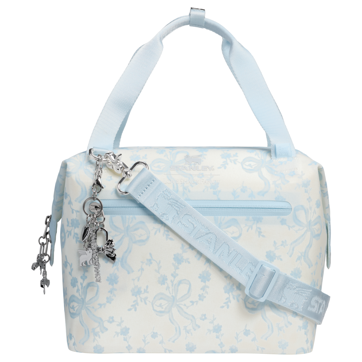 Stanley 1913 x LoveShackFancy Holiday All Day Julienne Mini Cooler | 7.4 QT Coquette Bow Winter Ice Coquette Bow Winter Ice