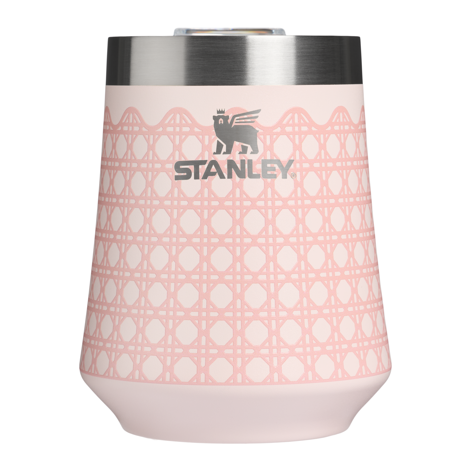 The Reserve Wine Tumbler | 11 OZ Rose Quartz Rattan Rose Quartz Rattan