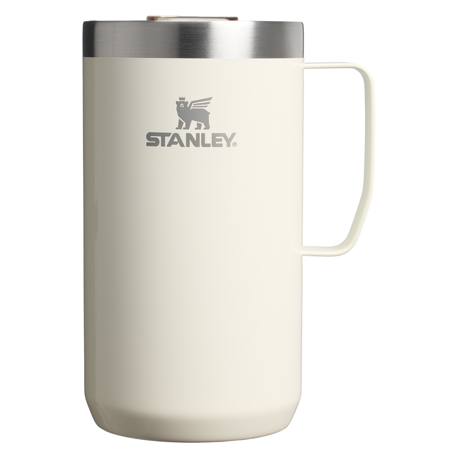 Stanley The Stay-Hot Camp Mug | 24 OZ Cream Gloss Cream Gloss