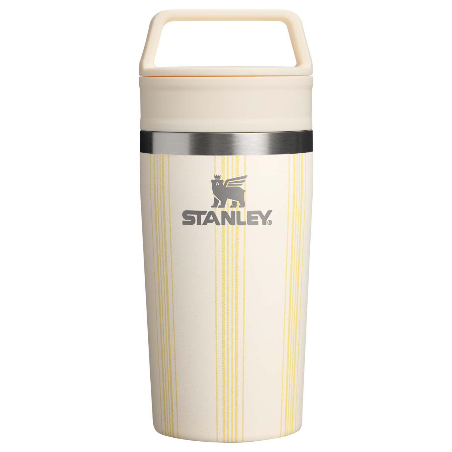 The Café-To-Go Travel Mug | 12 OZ Cream Picnic Stripe Cream Picnic Stripe