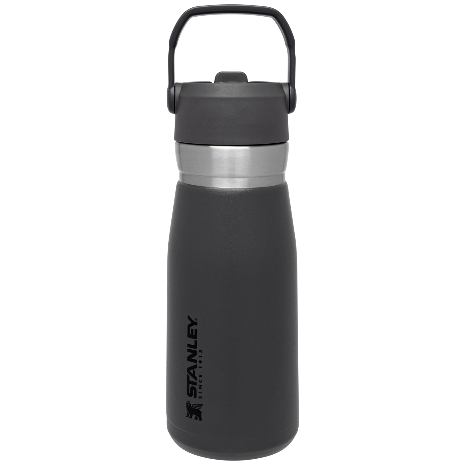 Go Flip Straw Water Bottle | 27 OZ Charcoal Charcoal