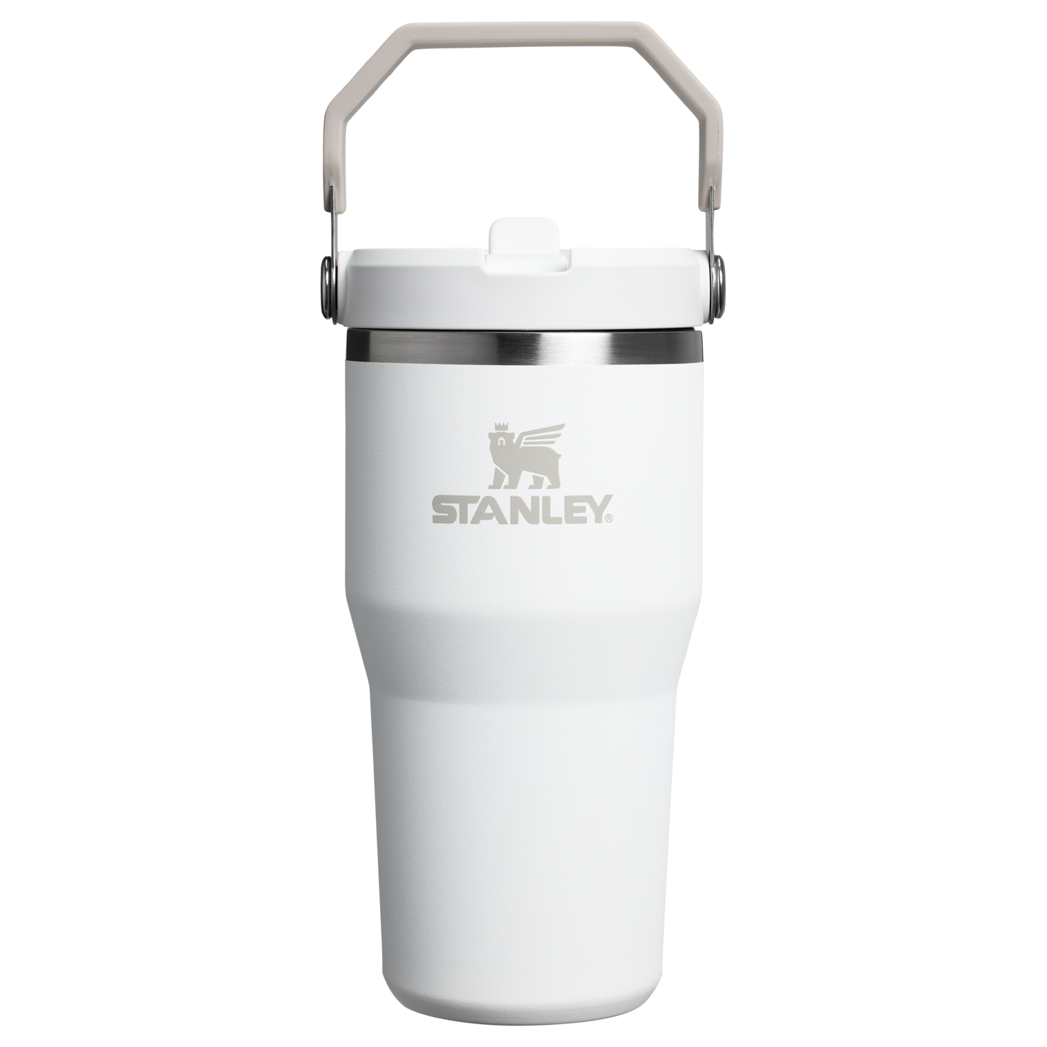 The IceFlow Flip Straw Tumbler | 20 OZ Frost Frost