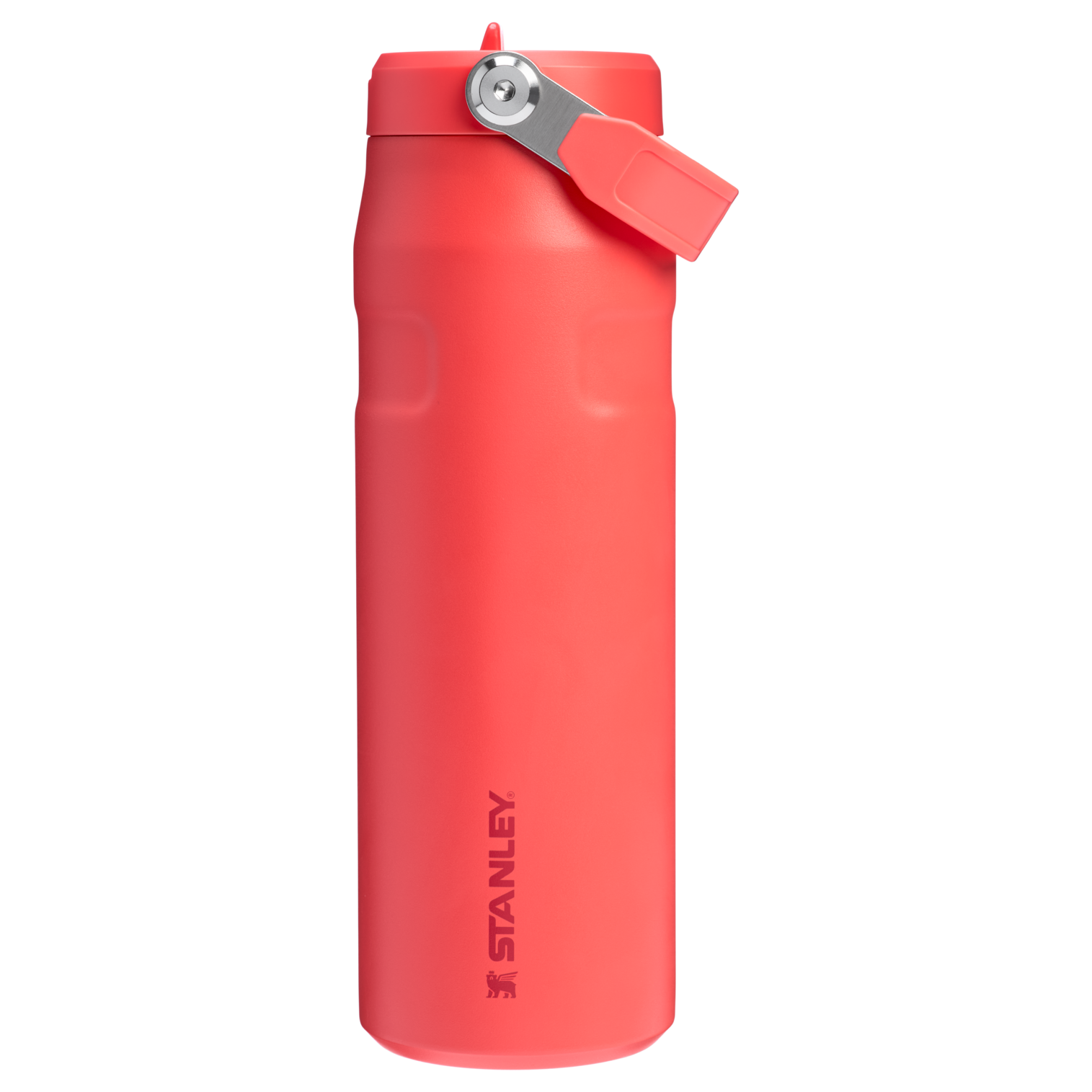 The IceFlow Bottle with Flip Straw Lid | 24 OZ Hot Coral Hot Coral