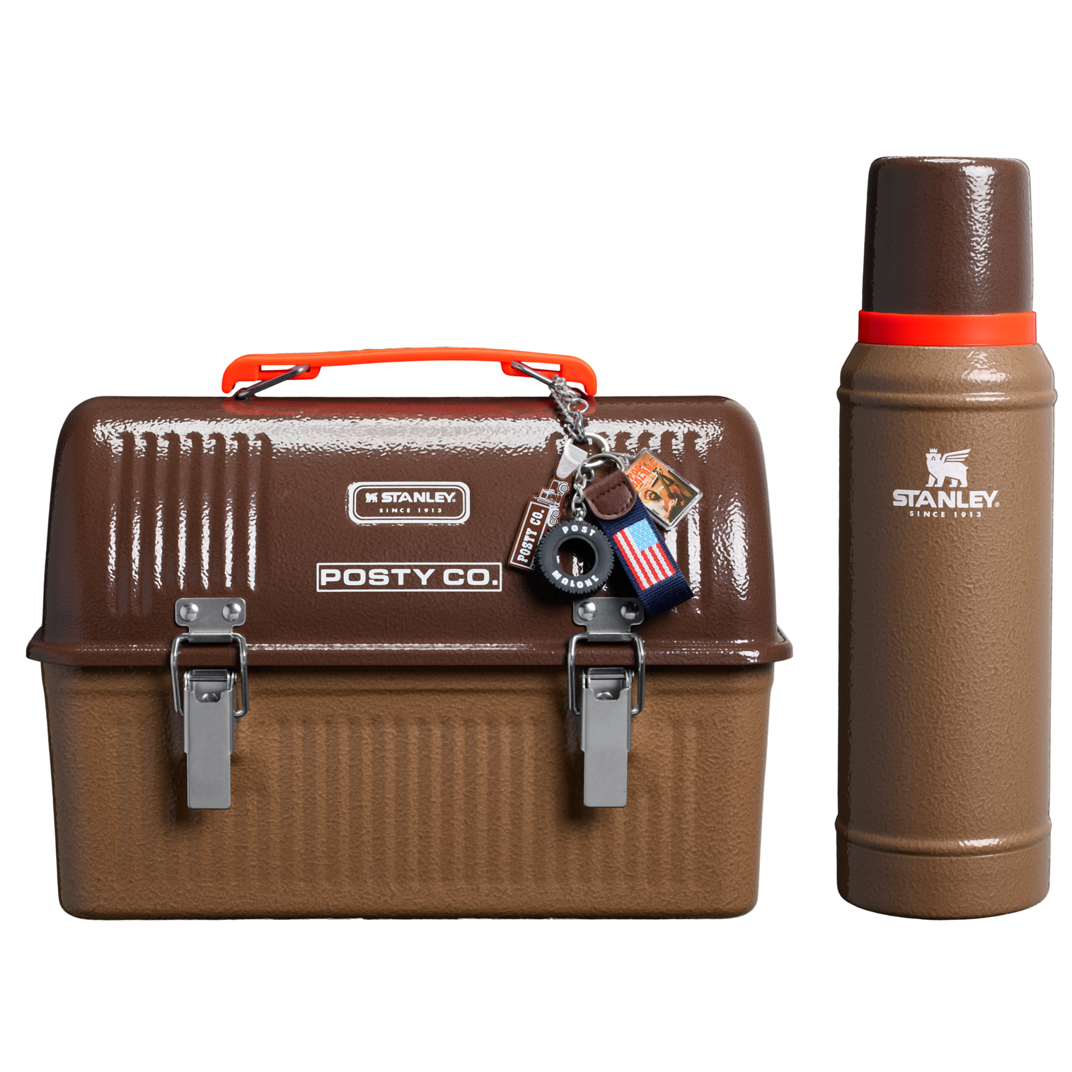 Stanley The Post Malone x Stanley Legendary Classic Bottle and Lunch Box Set | Post Malone Hammertone Coyote Brown Post Malone Hammertone Coyote Brown