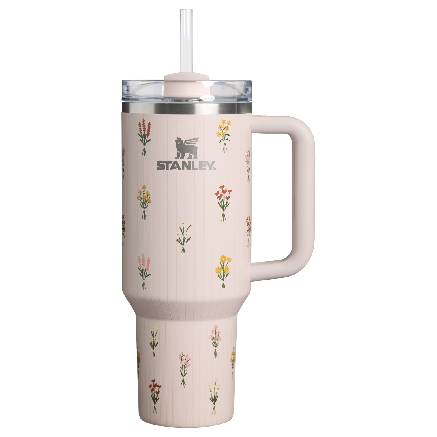 The Quencher H2.0 Flowstate Tumbler | 40 OZ Rose Quartz Bouquets Rose Quartz Bouquets