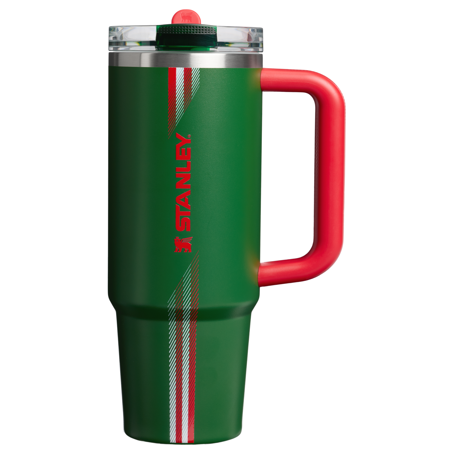 The Country Collection Quencher ProTour Flip Straw Tumbler | 30 OZ Team Dark Green Red Team Dark Green Red