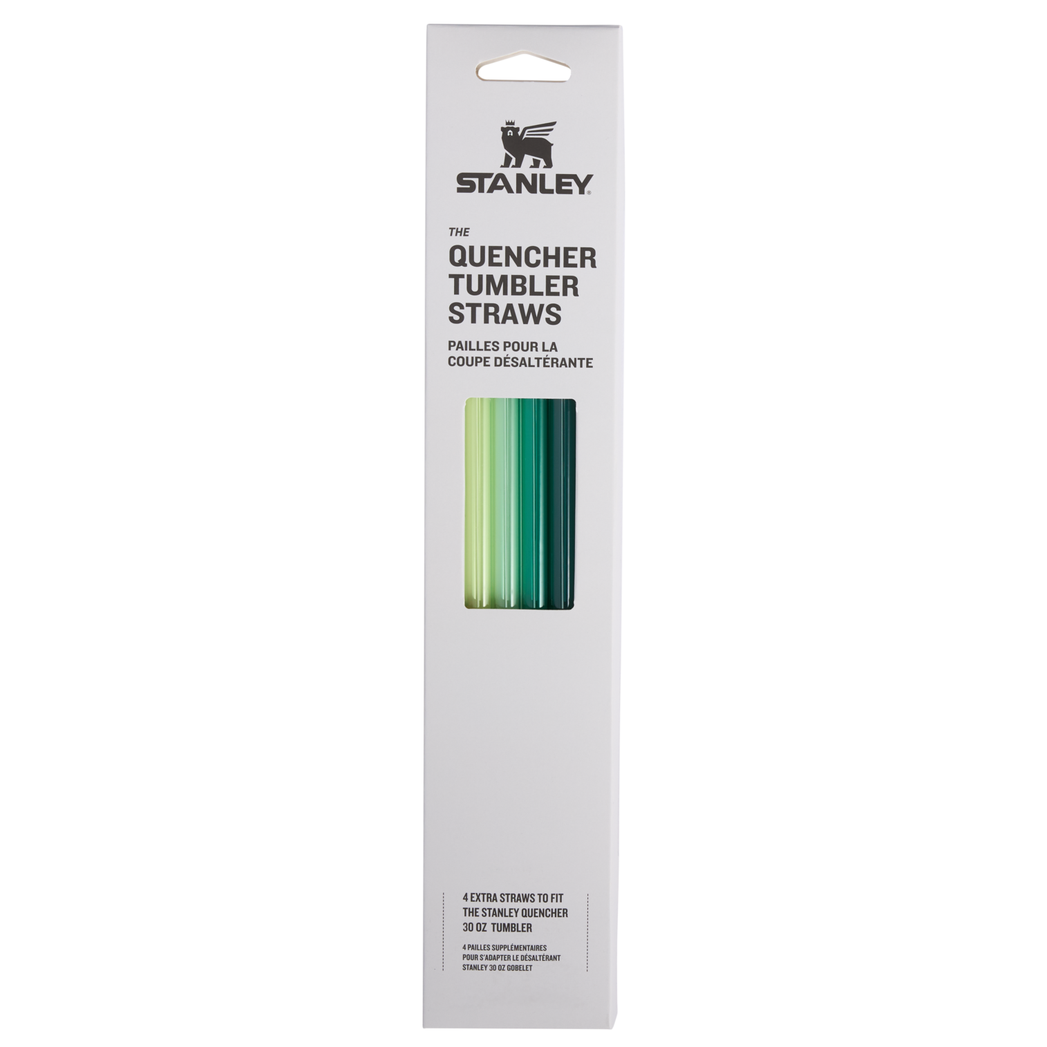 Adventure Quencher Travel Tumbler Straws | 30 OZ | 4-Pack Green Green