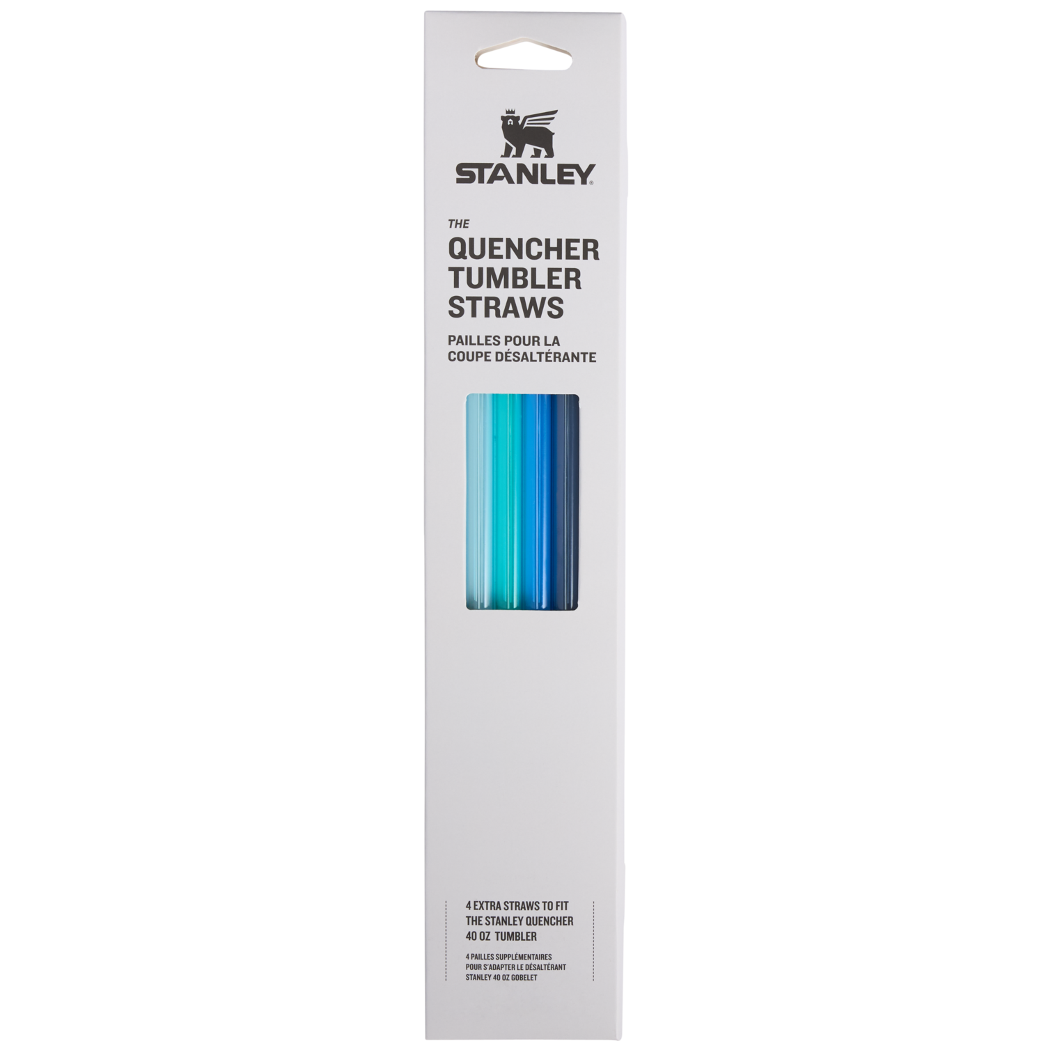 Adventure Quencher Travel Tumbler Straws | 40 OZ | 4-Pack Blue Blue