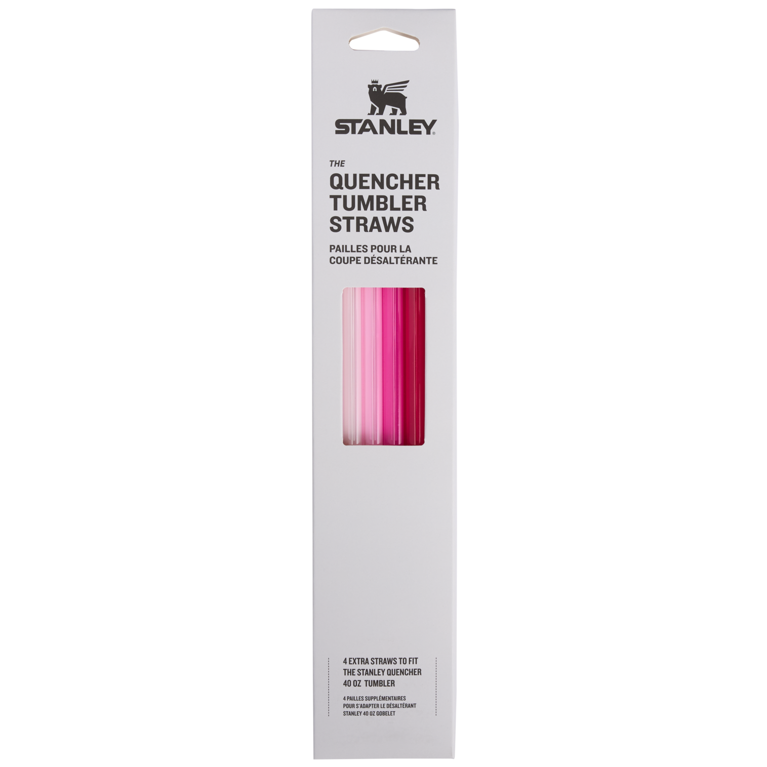 Stanley Adventure Quencher Travel Tumbler Straws | 4-Pack Pink Pink