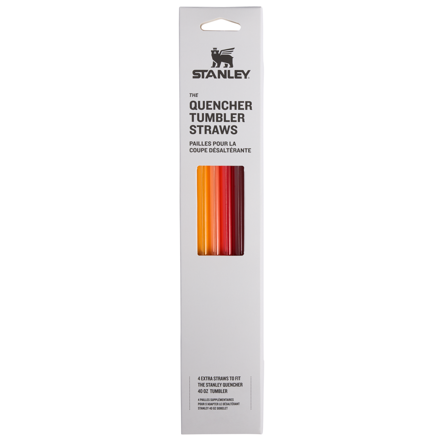 Adventure Quencher Travel Tumbler Straws | 40 OZ | 4-Pack Red/Orange Multi Pack Red/Orange Multi Pack