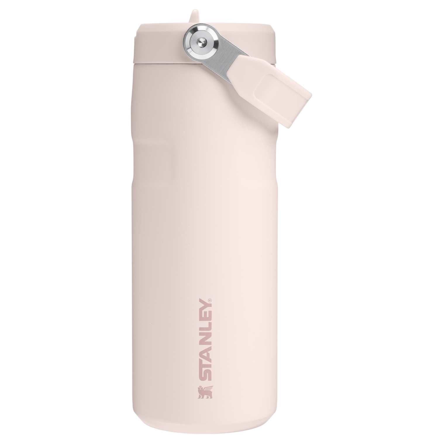 The IceFlow Bottle with Flip Straw Lid | 16 oz Rose Quartz Rose Quartz