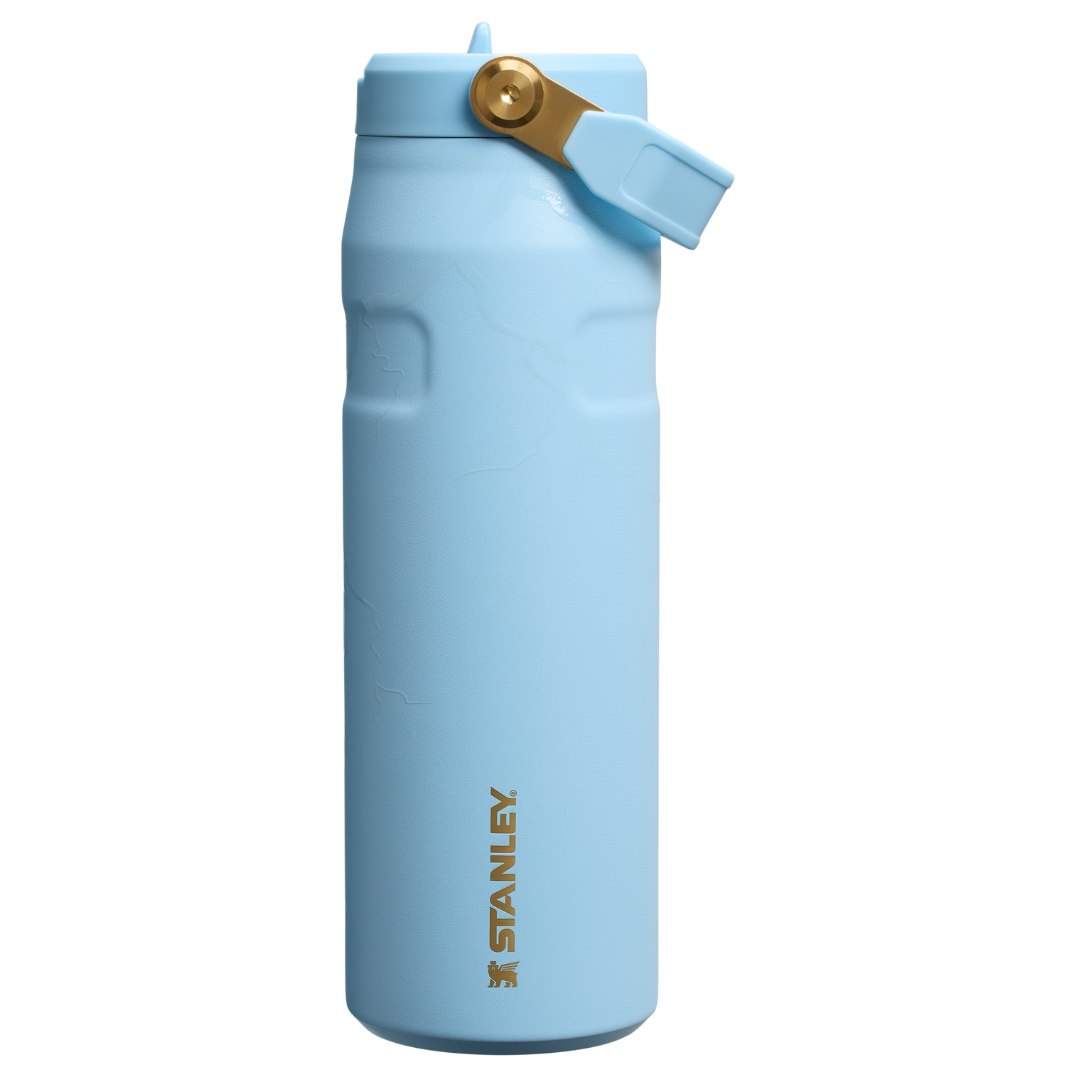 The Messi x Stanley IceFlow Flip Straw 2.0 Bottle | 24 OZ Messi Striker Blue Messi Striker Blue