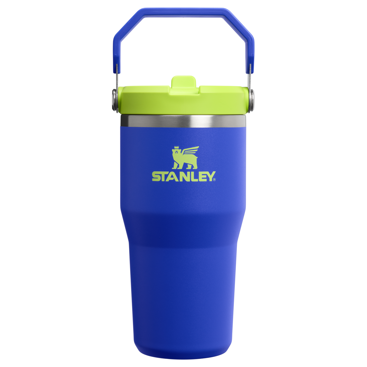 Stanley The IceFlow Flip Straw Tumbler | 20 OZ Cobalt Chartreuse Cobalt Chartreuse