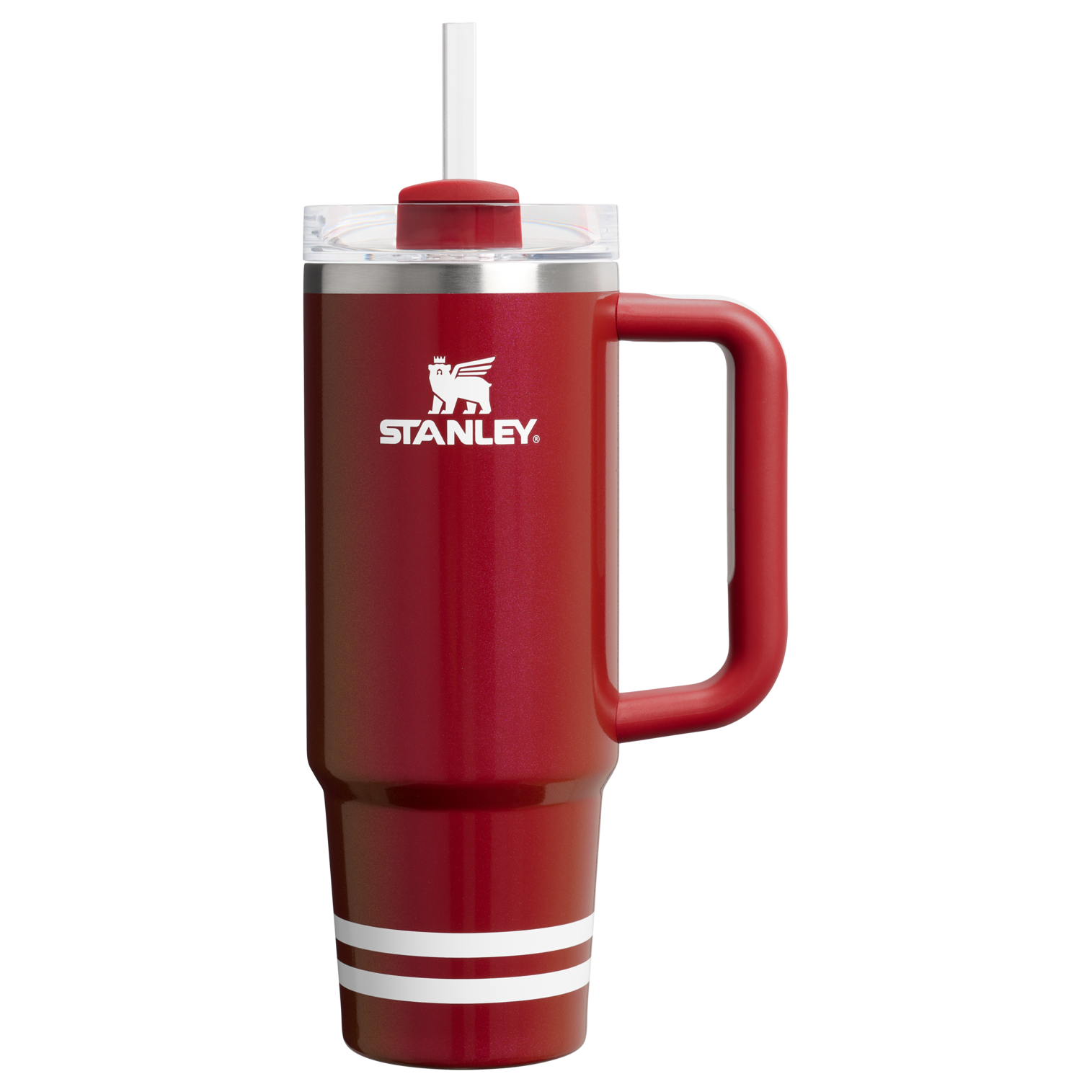 Stanley The Quencher H2.0 Flowstate Tumbler | 30 OZ Heritage Red Shimmer Heritage Red Shimmer