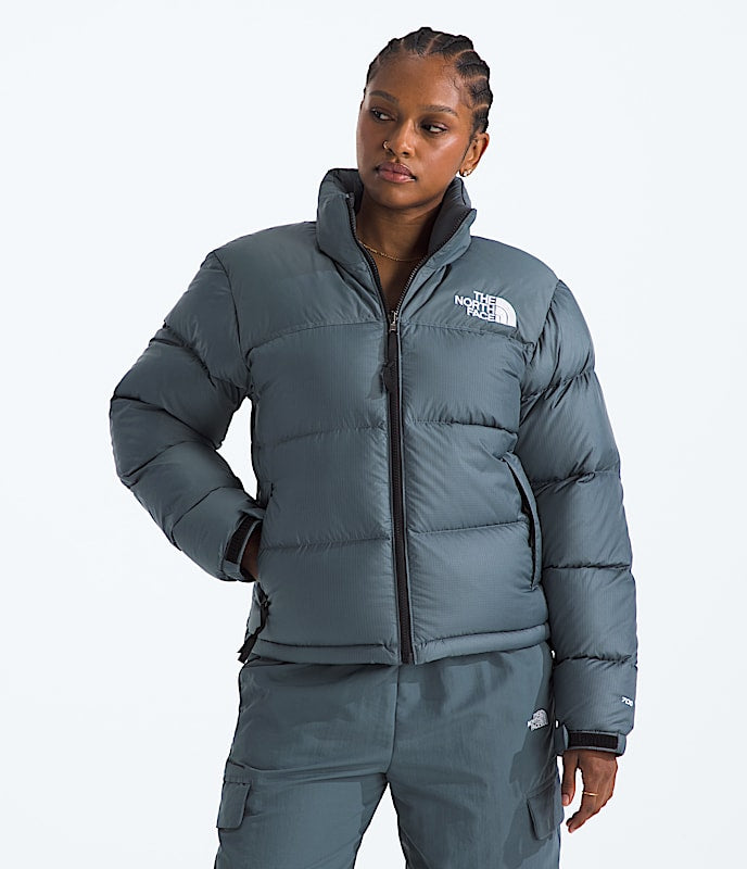 The North Face Women 1996 Retro Nuptse Jacket Granite Grey Tawny Quartz/TNF Black White Dune/TNF Black/Recycled Down Space Slate Moss