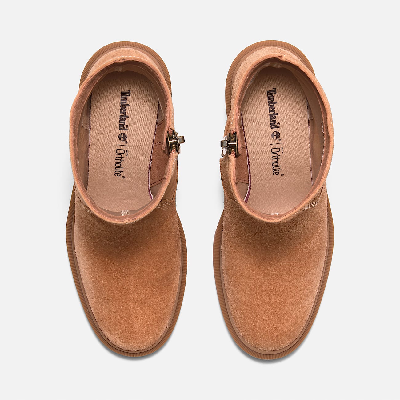 Timberland Women'S Allington Heights Mid Zip Boot Rust Suede