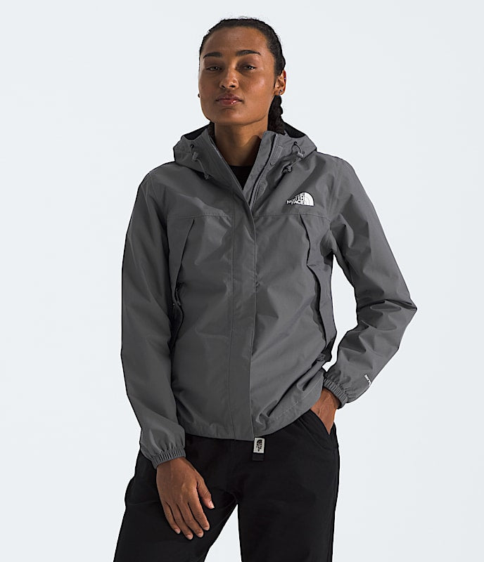 The North Face Women Antora Rain Jacket White Dune TNF Black Space/Deep Cypress Slate Moss/Bark Mist Smoked Pearl