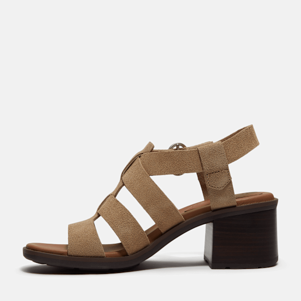 Timberland Bellevaux Fisherman Sandal Beige Suede Women'S