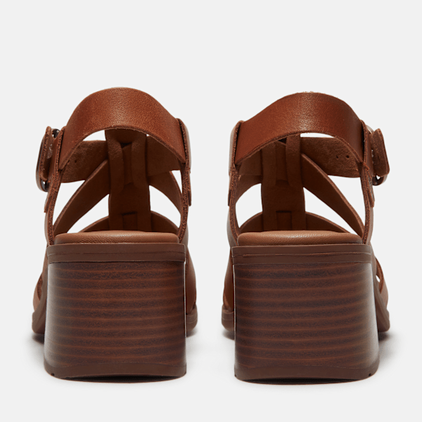 Timberland Bellevaux Fisherman Sandal Brown Full-Grain Women'S