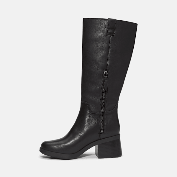 Timberland Bellevaux Tall Boot Black Full-Grain Women'S
