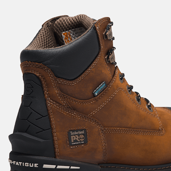 Timberland Boondock 6" Waterproof Comp-Toe Work Boot Brown Women'S