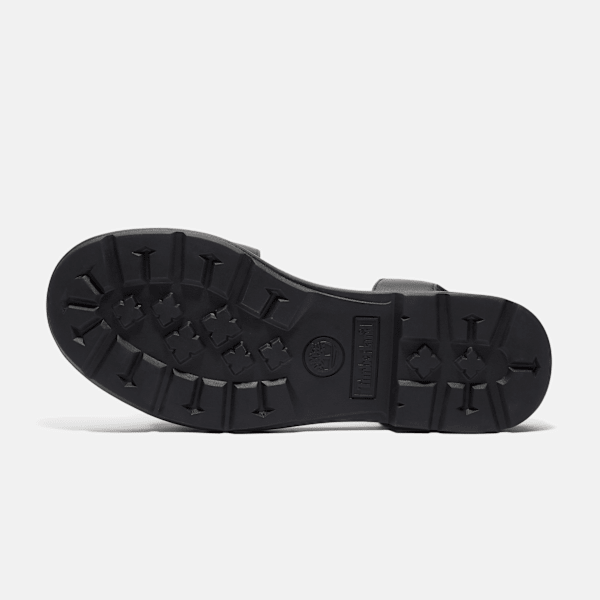 Timberland Calista Bay Backstrap Sandal Black Full-Grain Women'S