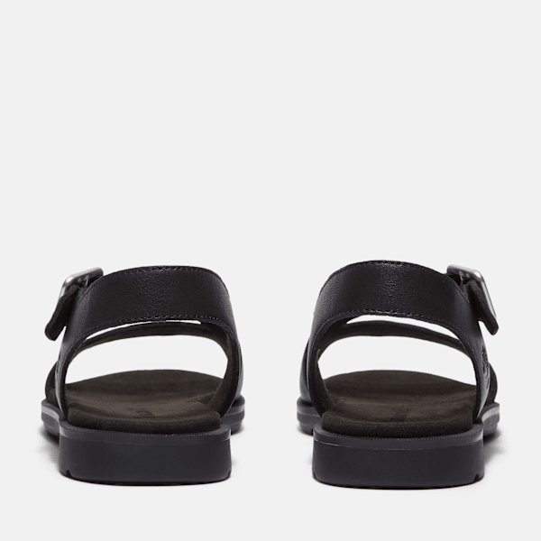 Timberland Calista Bay Backstrap Sandal Black Full-Grain Women'S