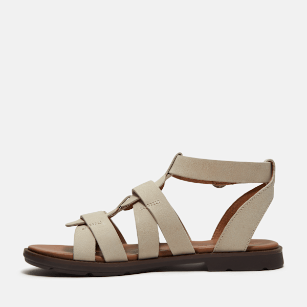 Timberland Calista Bay Fisherman Sandal Light Beige Full-Grain Women'S