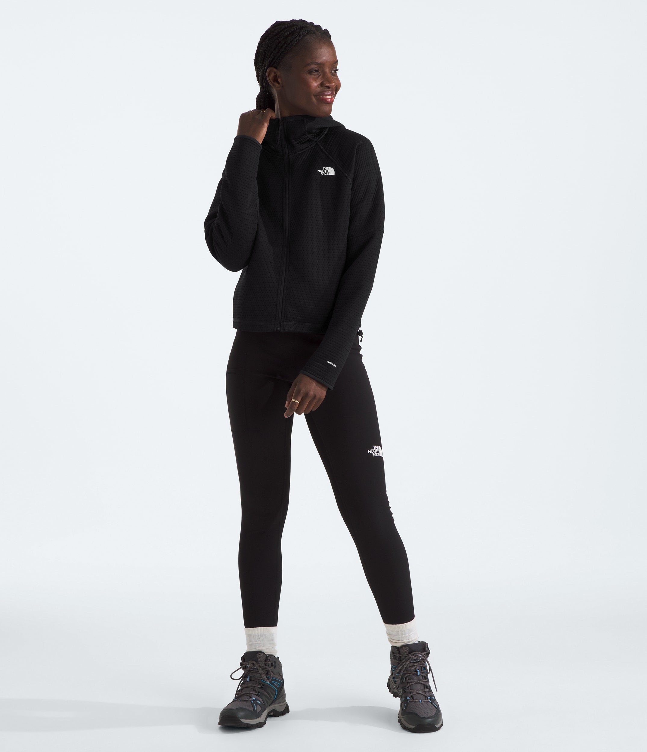 The North Face Women’s DOTKNIT™ Thermal Full-Zip Hoodie TNF Black